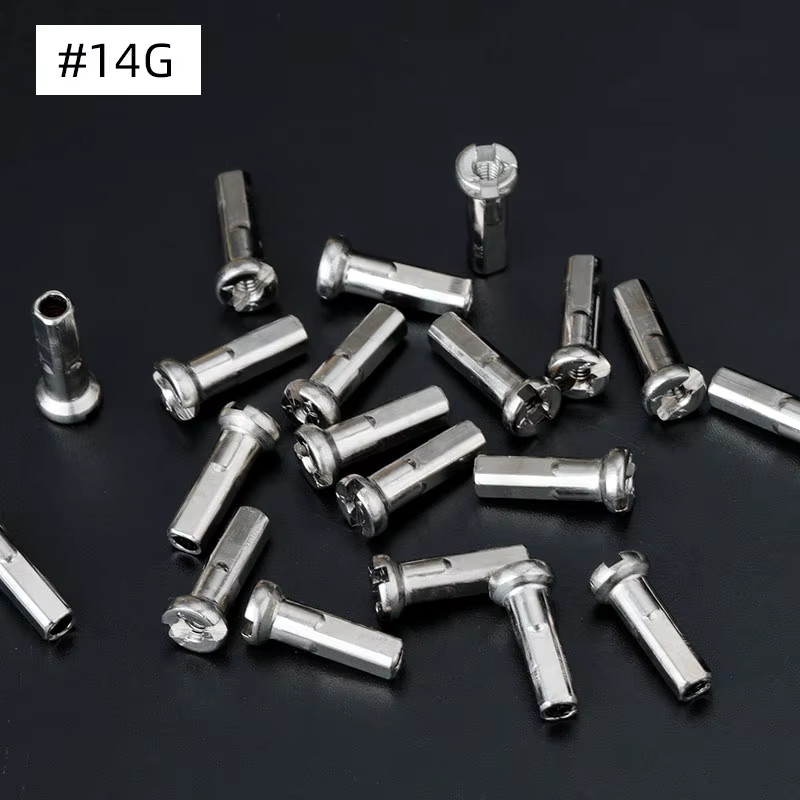 Bouchons de jante en laiton pour roue de vélo de route et VTT, pièces revêtues de cuivre CU Kg, 14G 