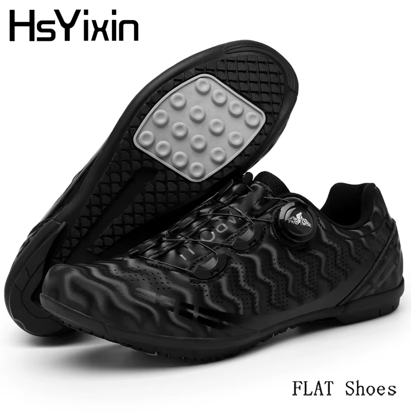 Chaussures de vélo de montagne pour hommes sans blocage, sans crampons, chaussures de vélo de route,