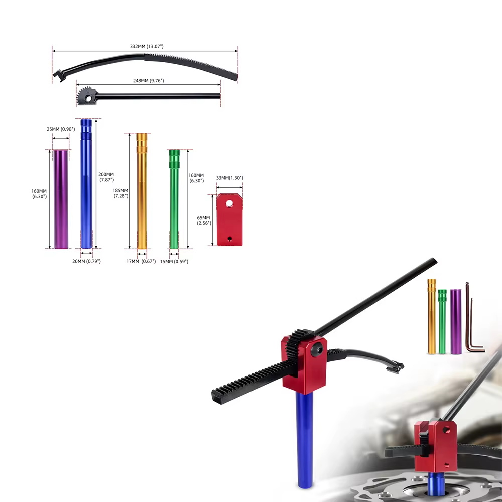 Kit d'outils de changement de pneus pour moto tout-terrain, compatible avec les roues de 16 à 21 pou