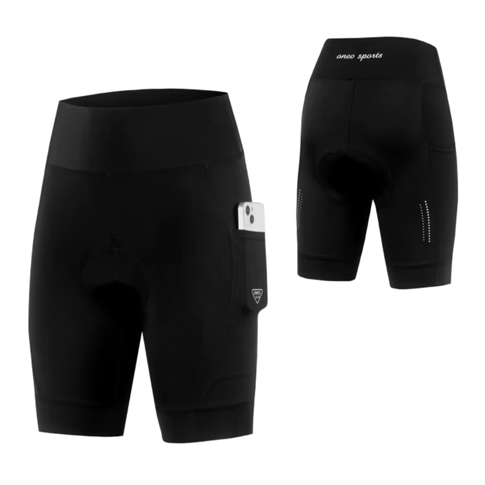 1 pièce Short de cyclisme rembourré pour femme avec rembourrage 4D et poche, pour le cyclisme sur ro