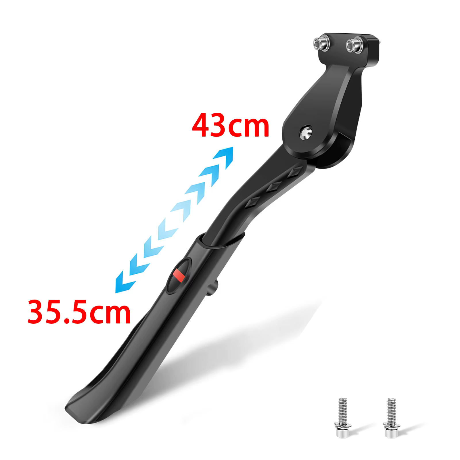 Béquille de vélo réglable en alliage d'aluminium, support latéral antidérapant pour VTT, vélo de rou