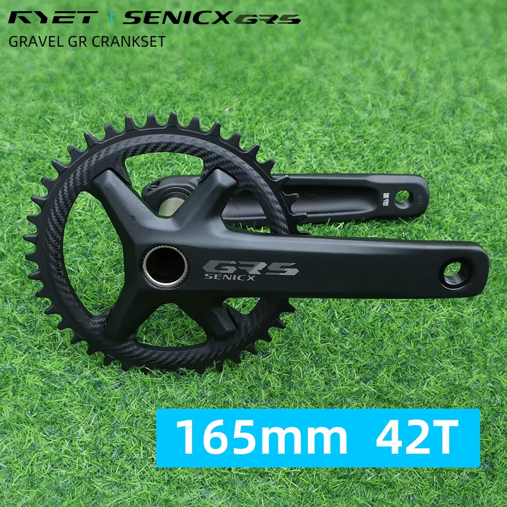 RYET Senicx gravier vélo péritelles 24mm broche 165/170/172.5/175MM vélo pédalier 42T 110BCD 4 boulo