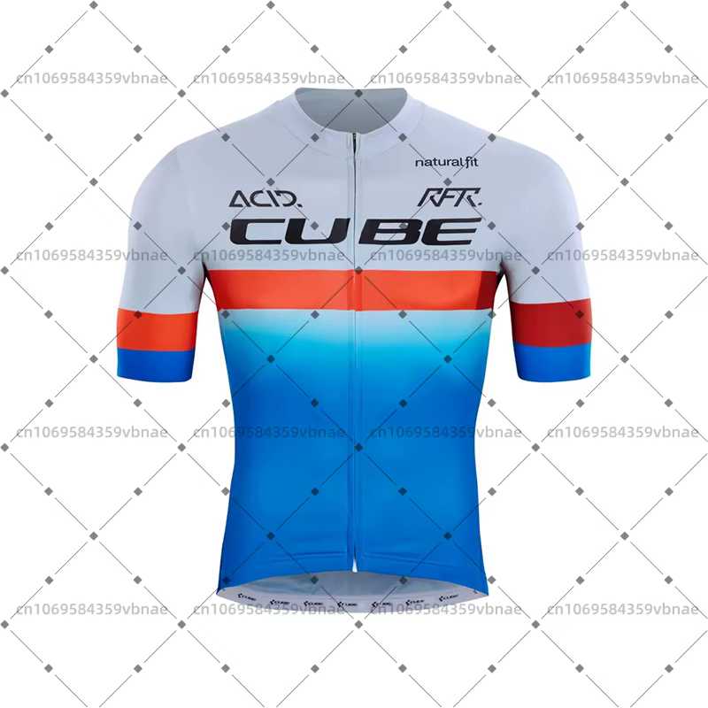 Maillot de cyclisme pour homme Cube Team, maillot de cyclisme sur route, maillot de VTT à séchage ra