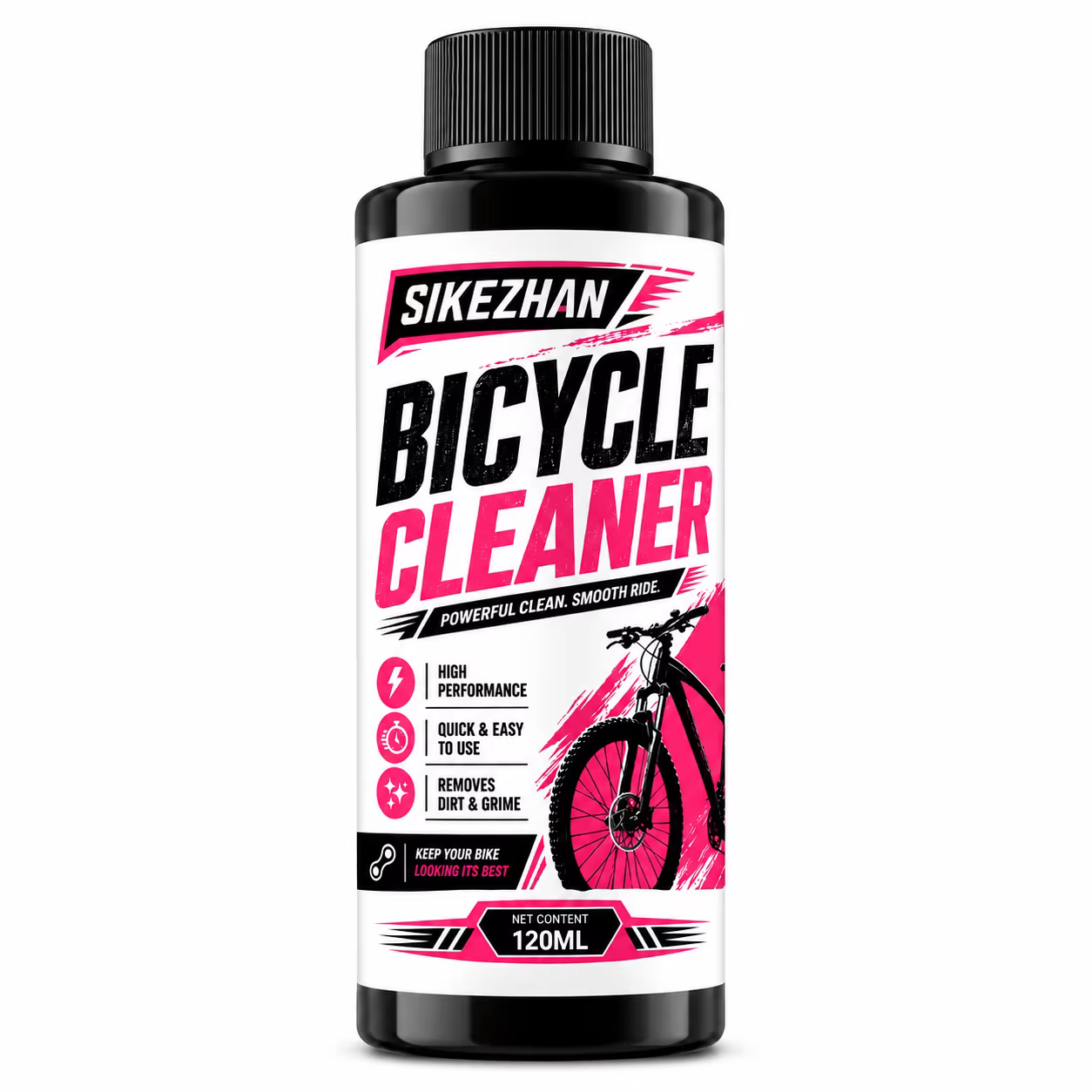 Nettoyant pour transmission de vélo 100 ml, liquide de nettoyage et d'entretien de chaîne de vélo, d