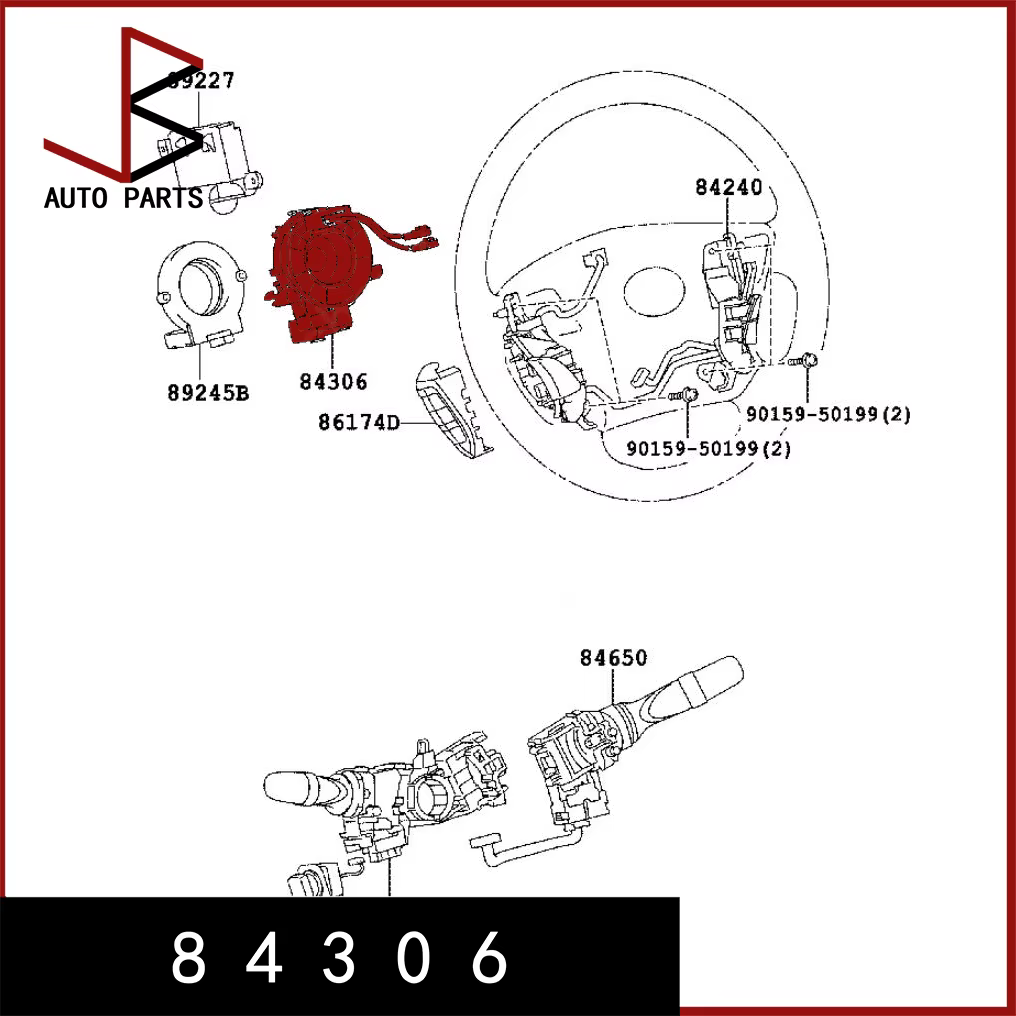 Pièces automobiles, accessoires de voiture, pièces de rechange 8 4 3 0 6 - 5 0 1 9 0