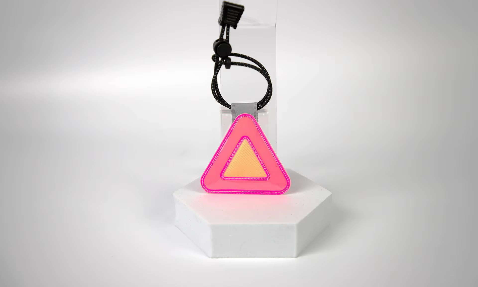 Triangle réfléchissant pour vélo, réflecteur de sécurité jaune fluorescent, haute visibilité pour vé