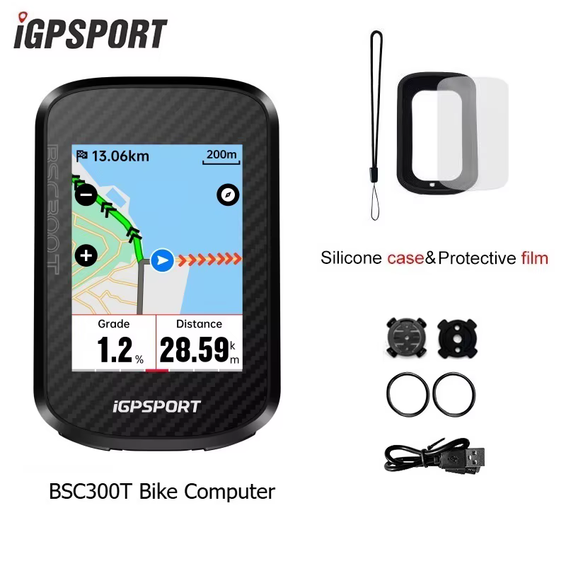 Ordinateur de vélo GPS iGPSPORT BSC300T 32g avec écran tactile, cartographie mondiale couleur, navig