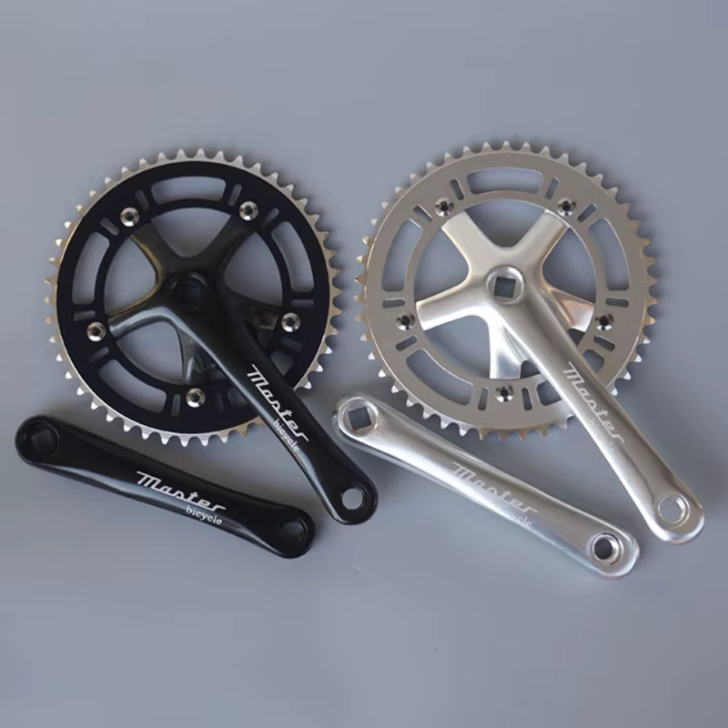 Fixie vélo rétro vélo roue à chaîne à vitesse unique 46T 130BCD manivelle 170mm en alliage d'alumini