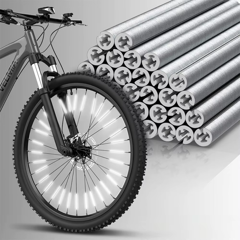 12 pièces ~ 96 pièces rayons de roue de vélo réflecteurs bricolage vélos rayons réflecteur 8cm cycli