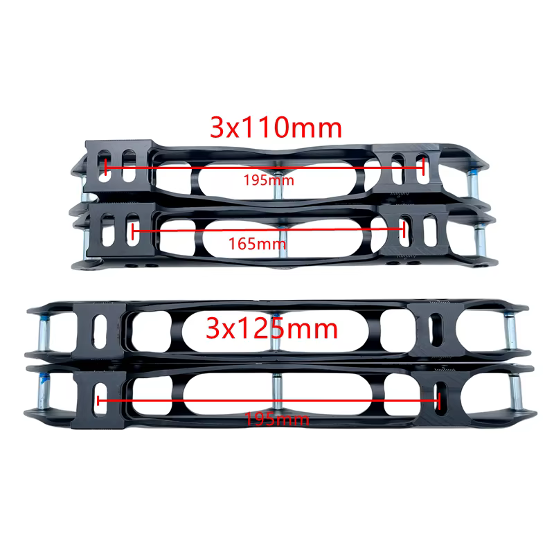 Cadre de patins à roulettes, livraison gratuite, 3x125mm, 3x110mm, 3x90mm, 3x100mm