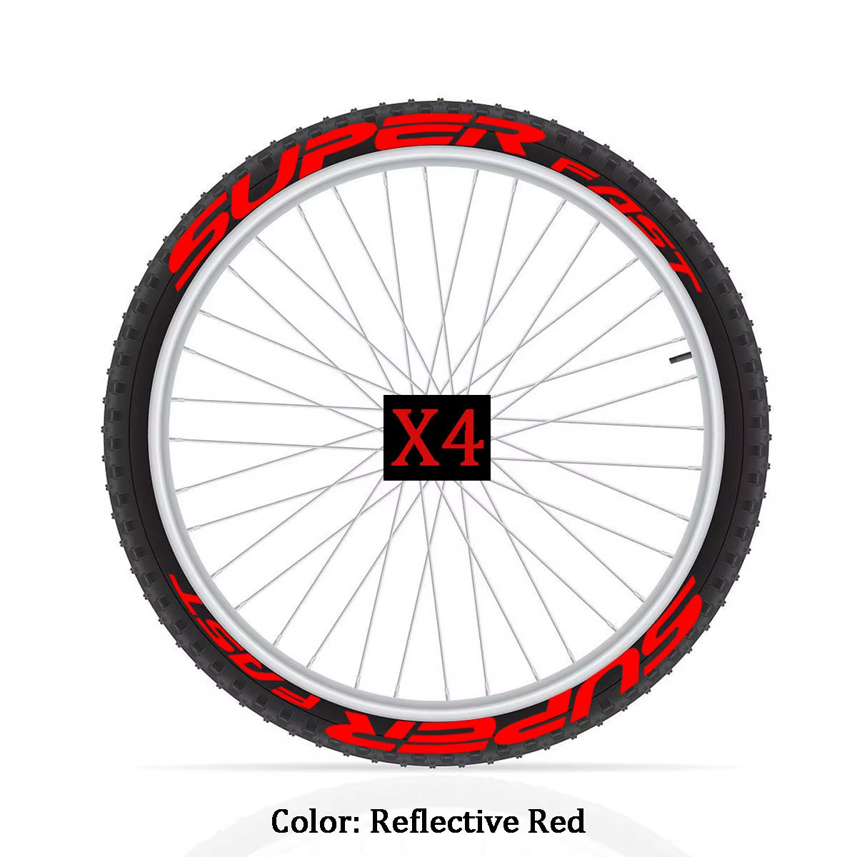 Autocollants lumineux pour jantes de vélo, autocollants décoratifs réfléchissants en vinyle pour vél
