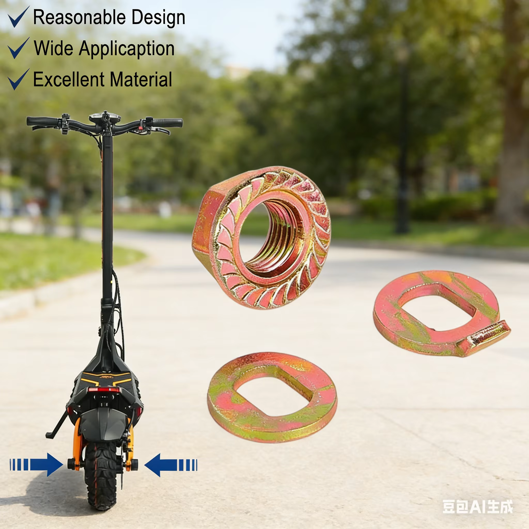 Rondelle de vis de moteur de scooter pour Kukirin G2-Max/Master/G3-Pro/G4 Max, joint en acier inoxyd