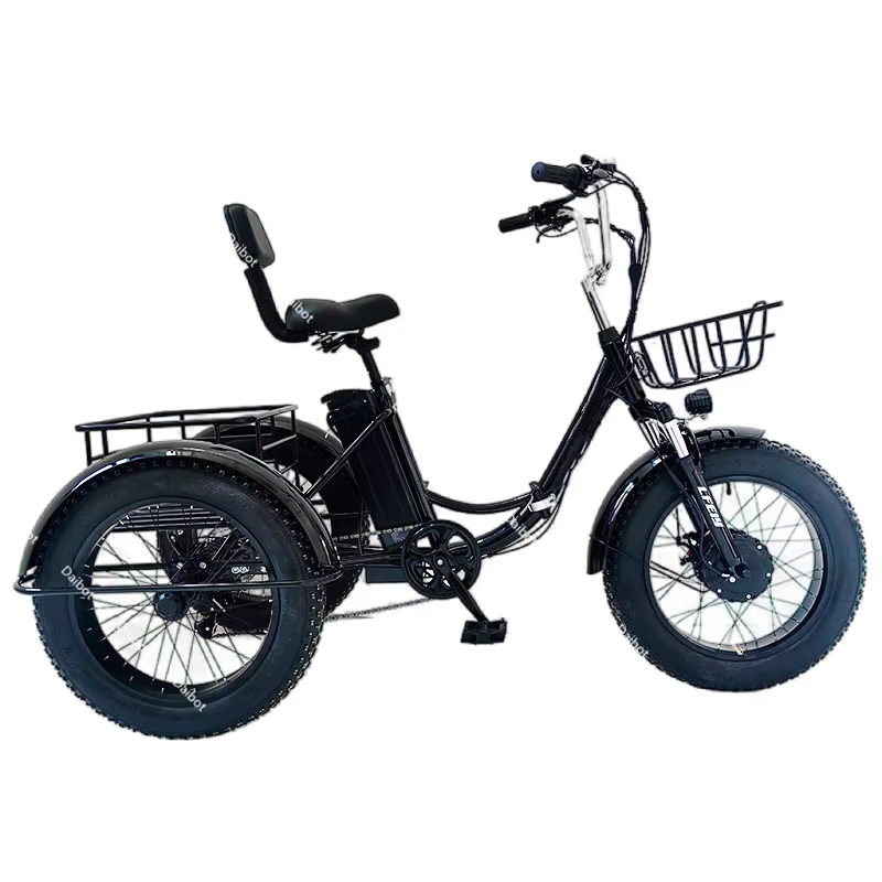 Tricycle électrique pliant pour adultes, 7 vitesses, pour batterie au Lithium, amovible, étanche, an