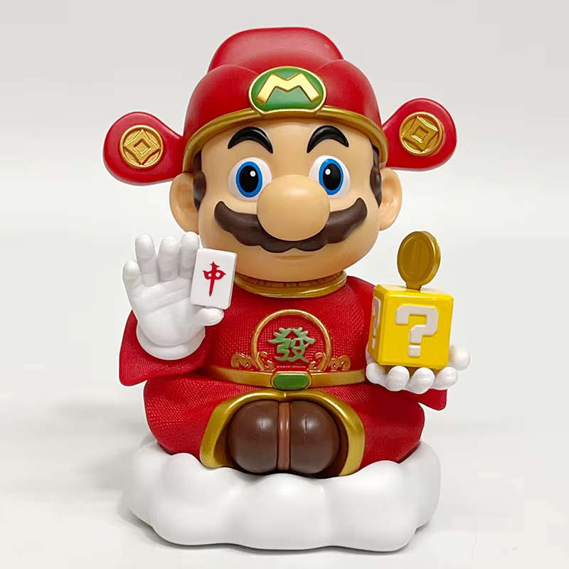 Figurine d'action Super Mario God of Wealth, modèle de jeu, jouet manga, 14 cm, ornements, figurines