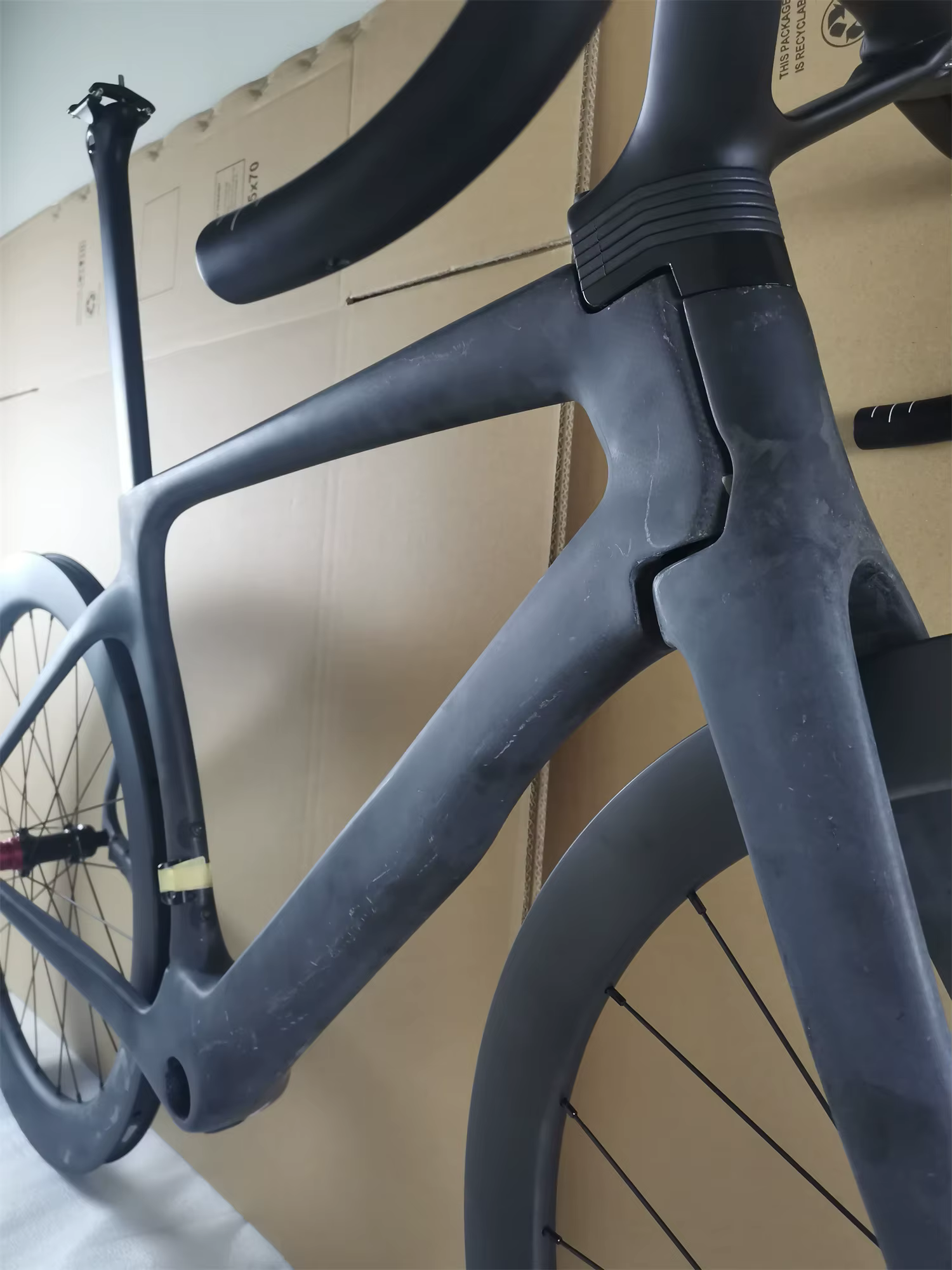 Nouveau disque cadre de vélo de route en carbone support inférieur BB droit Ultegra Di2 groupe élect