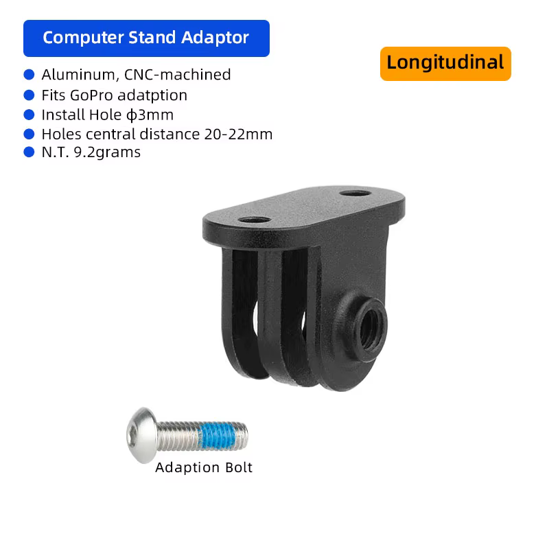 Adaptateurs de montage d'ordinateur de vélo en aluminium pour Garmin Edge Bryton, compatibles avec l