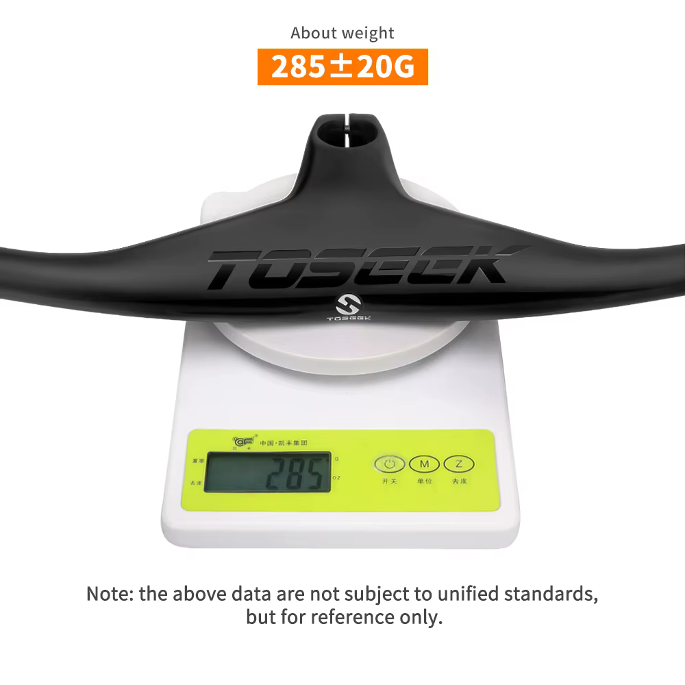 TOSEEK – guidon et tige de vtt intégrés en carbone, 660mm, -17 degrés, pour vtt, 800 ~ 100*70/80/90/