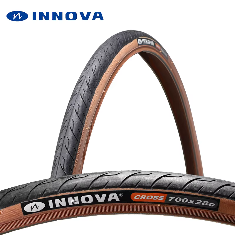 1 paire de pneus de vélo INNOVA 700C 700x28C (28-622) pneus de vélo de route ultralégers 385g fil pe