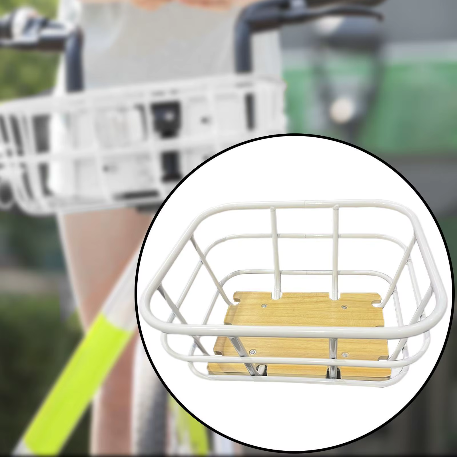 Panier avant de vélo panier de vélo élégant pour cour de vélo en plein air
