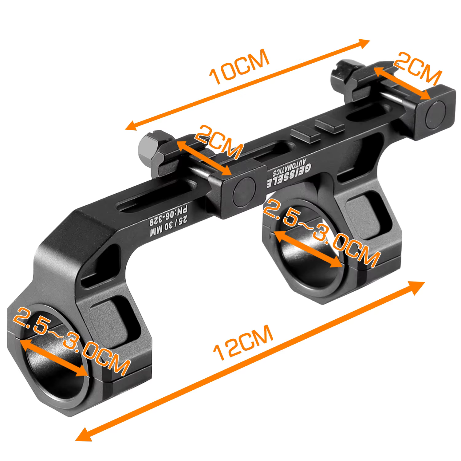 Anneaux de montage de portée en porte-à-faux, Super précision 25.4mm 30mm, anneaux de portée de fusi