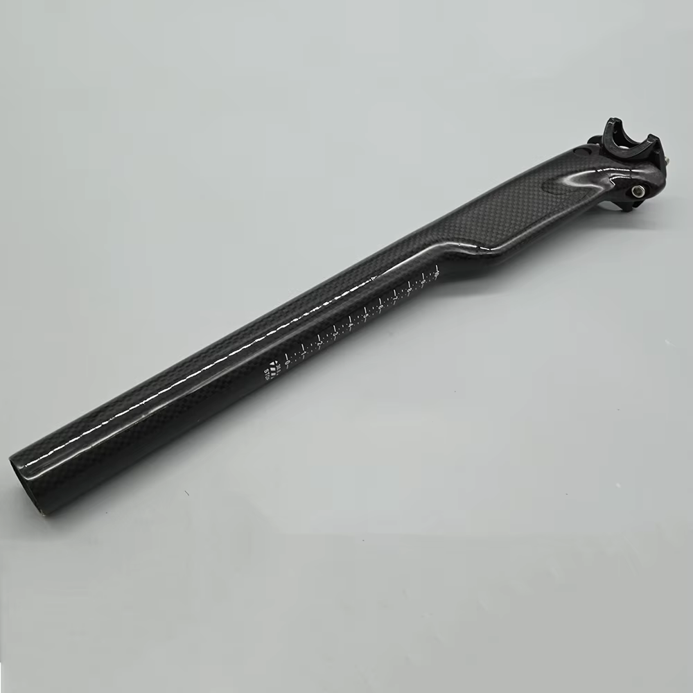 Tige de selle entièrement mate en Fiber de carbone 3K, pour vtt, vélo de route, pièces de vélo 27.2/
