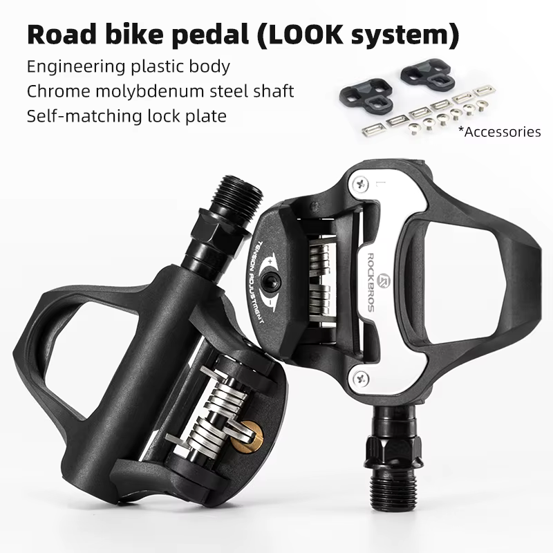 ROCKBROS pédale de vélo SPD-SL vélo de route vélo pédales autobloquantes ultralégères en alliage d'a