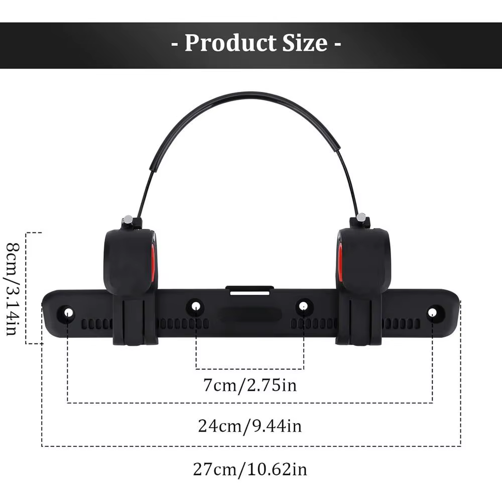Boucle de fixation réglable pour sacoche latérale de vélo, moto et porte-selle, accessoire d'équipem