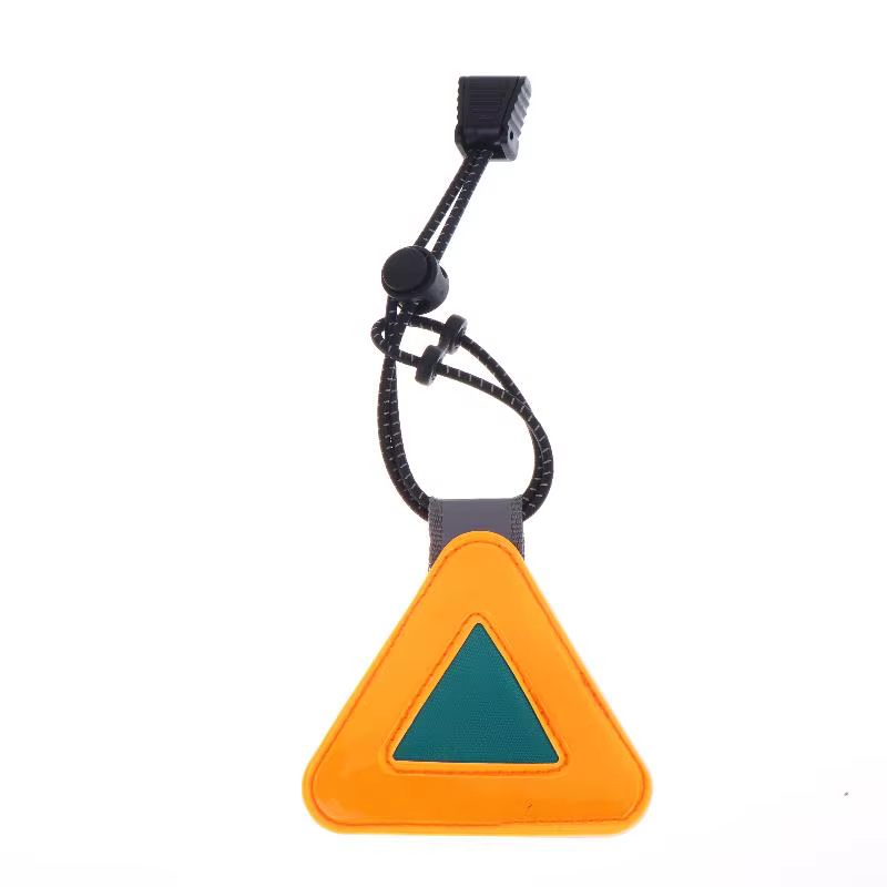 Panneaux réfléchissants triangulaires pour vélo, pendentif d'avertissement de sécurité, patch réfléc