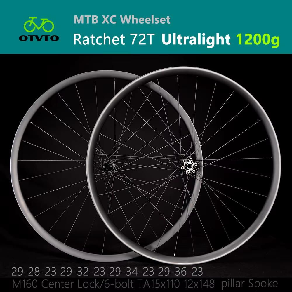 Jeu de roues en carbone 1200g, profondeur 23mm, jantes larges 28/32mm 34mm 36mm, moyeu Goldix M160, 