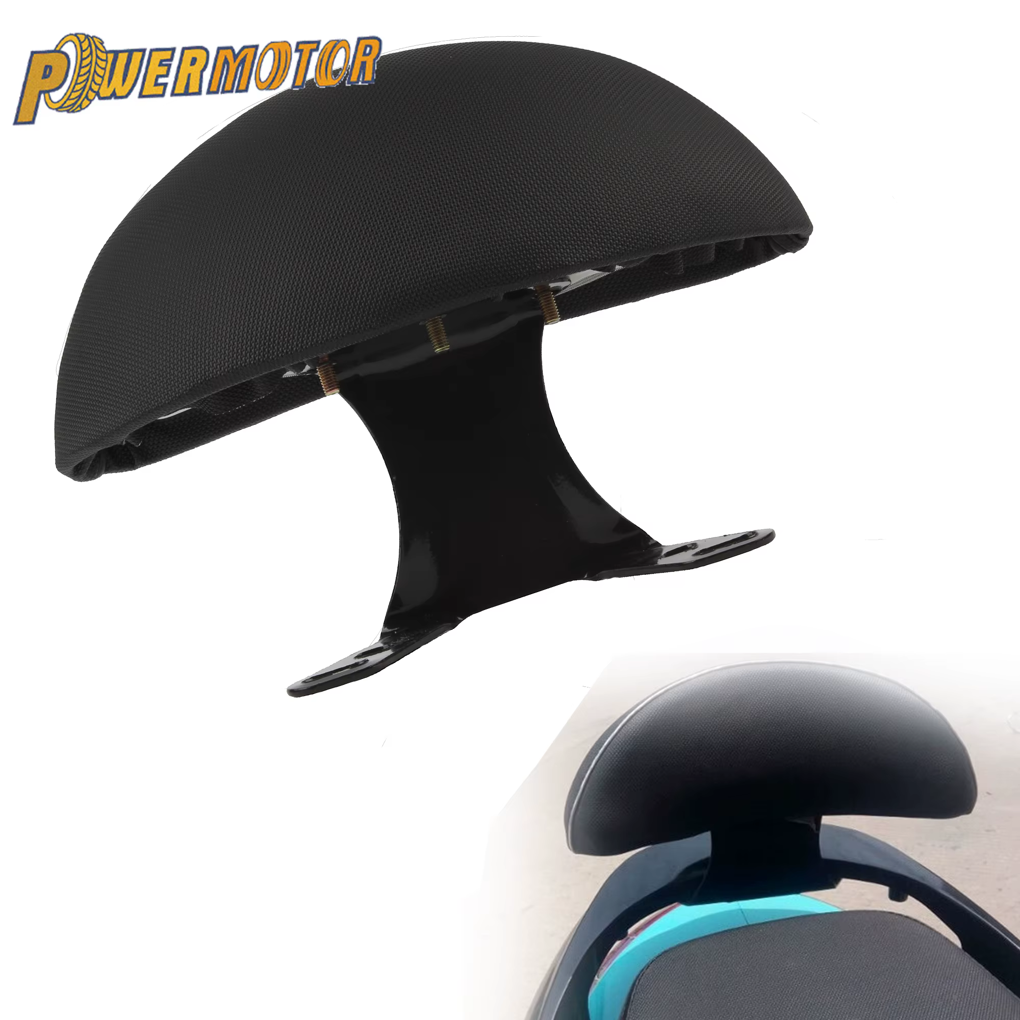 Powermotor-Siège arrière de moto e-bike, remplacement du dossier, pièces durables, coussin pour vélo