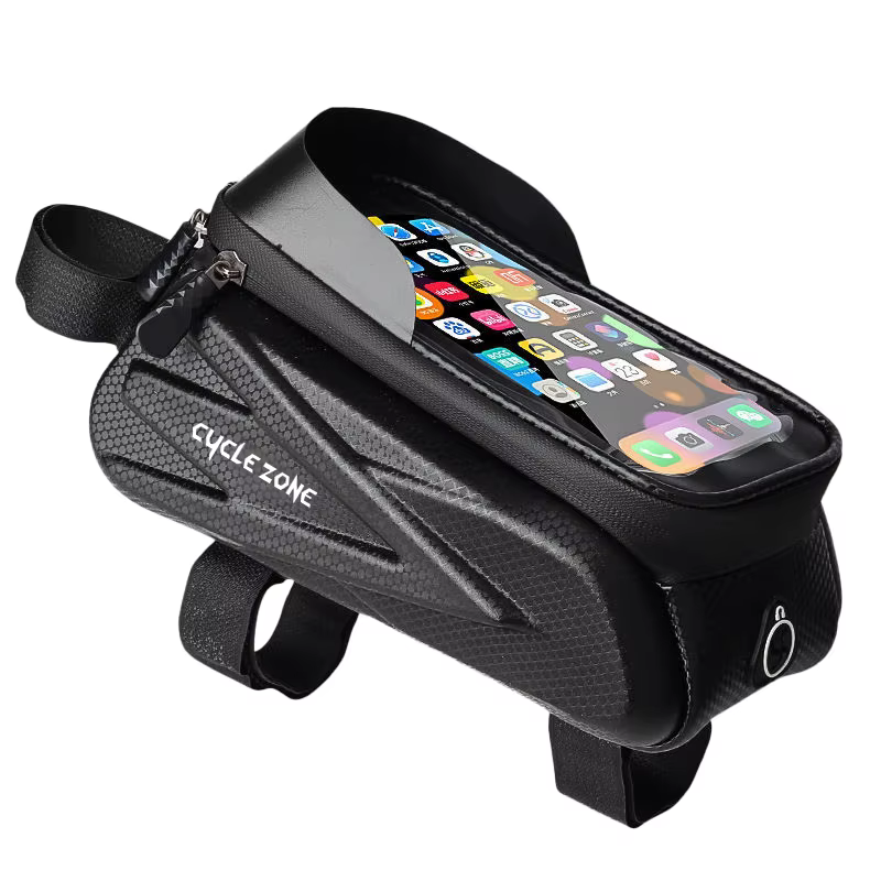Sac de téléphone de vélo, sacs de cadre de Tube avant supérieur de vélo, sac avant de cyclisme pour 