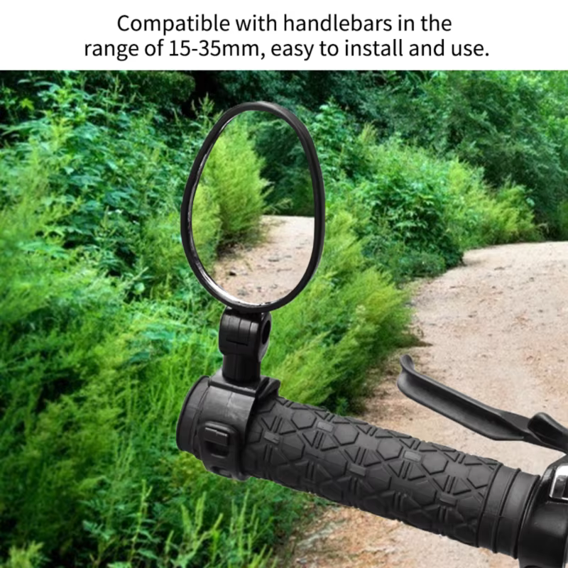 Rétroviseur auxiliaire pour guidon de vélo, résistant à 360, réglable, grand angle, cyclisme