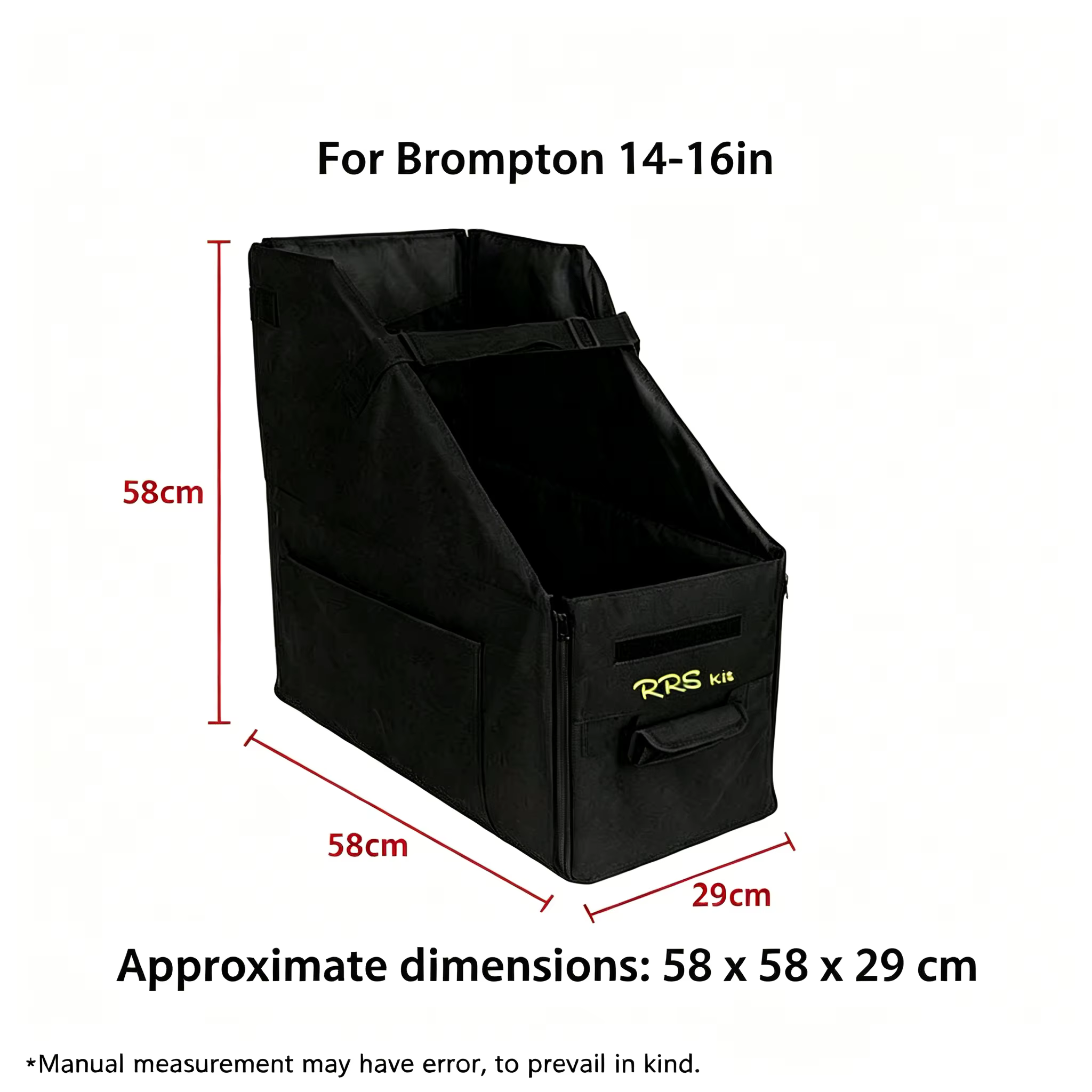 RRSKIT sac de chargement de vélo pliable pour Brompton 14-16 pouces pour Dahon ruhm 18-22 pouces sac