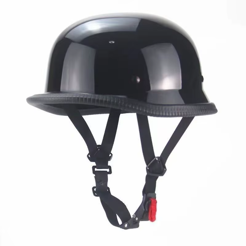 Casque de moto Cruiser Vintage casque ouvert demi-casque moto allemagne casque de sécurité visage ré