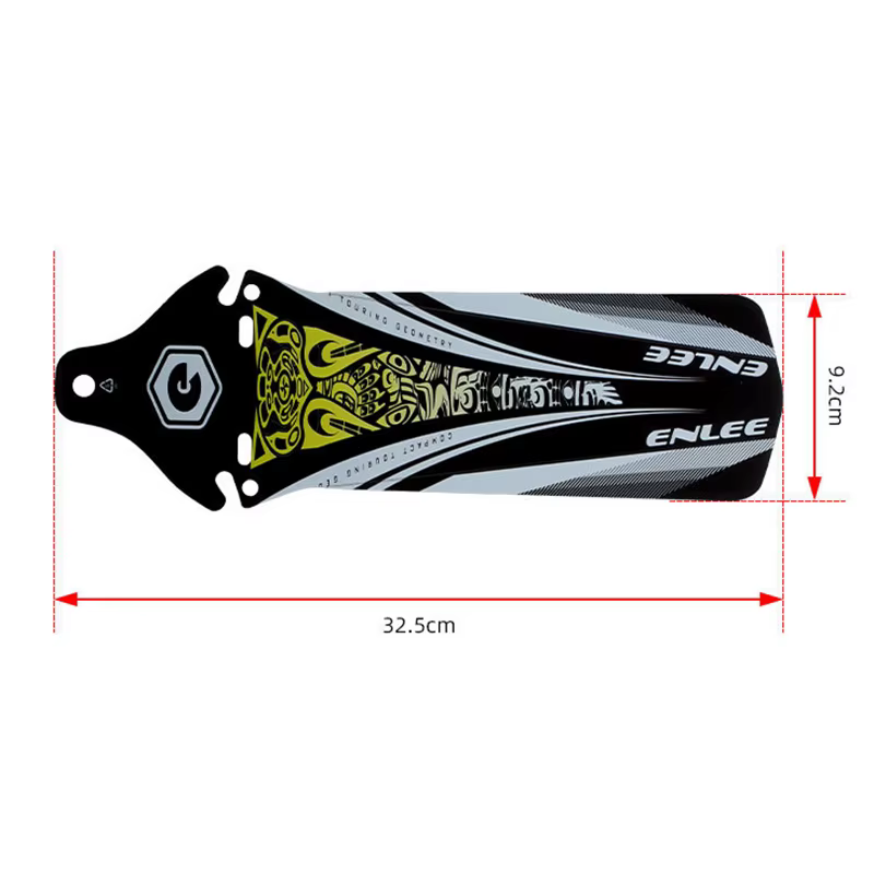 Garde-boue avant et arrière pour vélo de route et vtt, plaque de pluie de 26.5cm, matériau PP5, acce