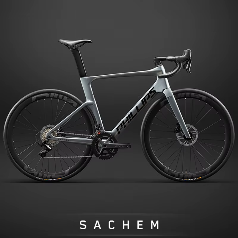 Vélo de gravier en fibre de carbone, vélo de route de course, vélo de route en carbone, guidon incur