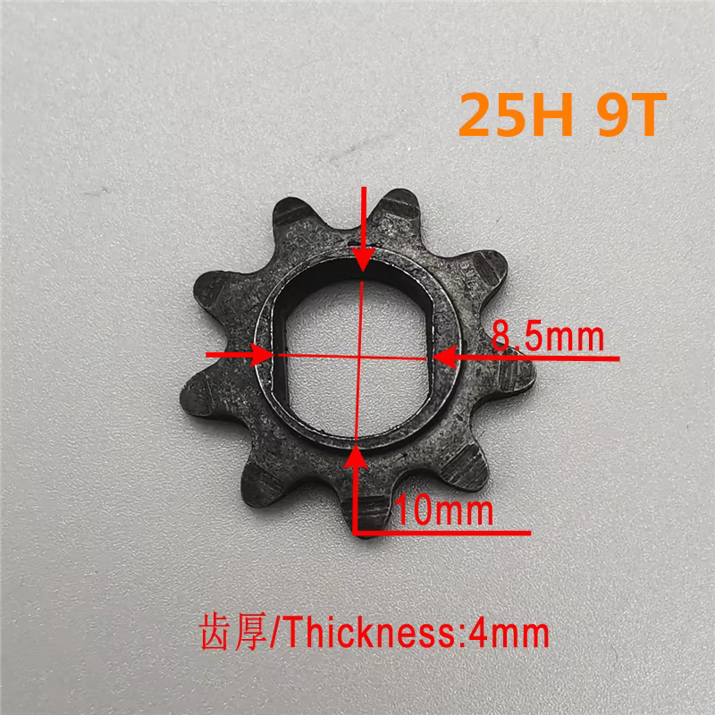 Pignon électrique 8T 9T 11T 13T 25H 410 420, pour moteur à chaîne 25H, pignon MY1020 BM1109 MY1016Z 