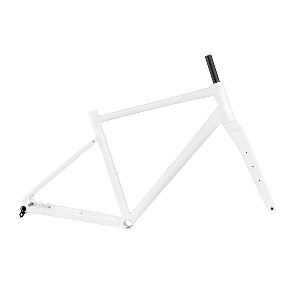 Cadre de vélo de route en aluminium GRAVEL-G2 MAX 700C sans logo 2026 avec fourche en fibre de carbo