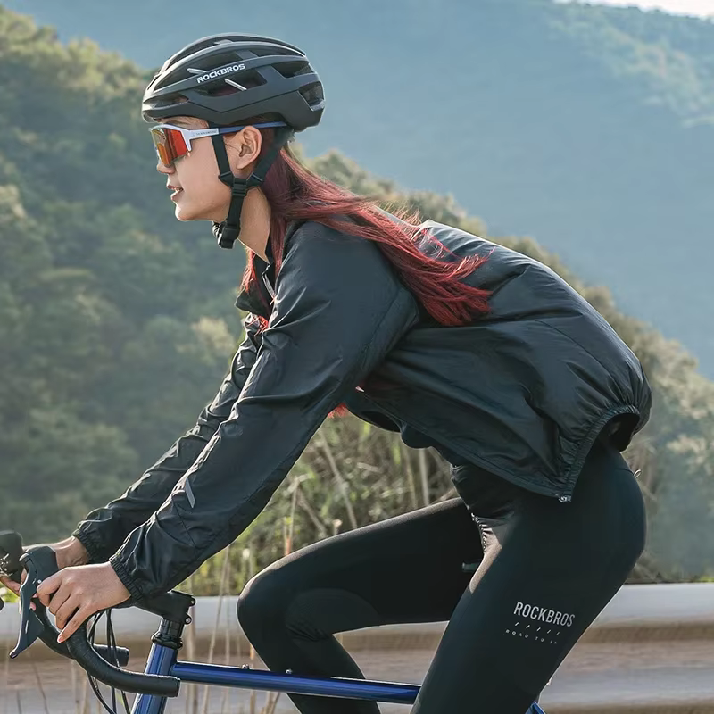 ROCKBROS – veste de vélo de Protection solaire d'été, couverture de cyclisme respirante, randonnée e