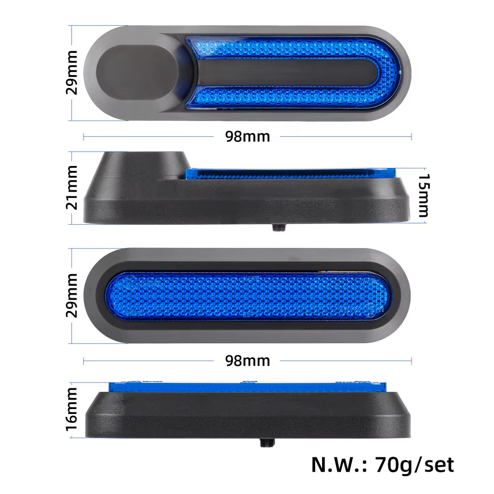 Autocollants réfléchissants pour Scooter électrique Xiaomi Mi 1S Pro 2 M365, nouveau couvercle de ro