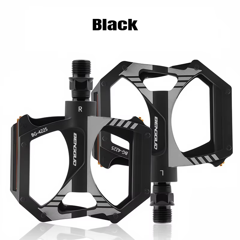 Pédales de vélo en nylon diamanté durables, ultra légères, double roulement DU, pédales de vélo de r