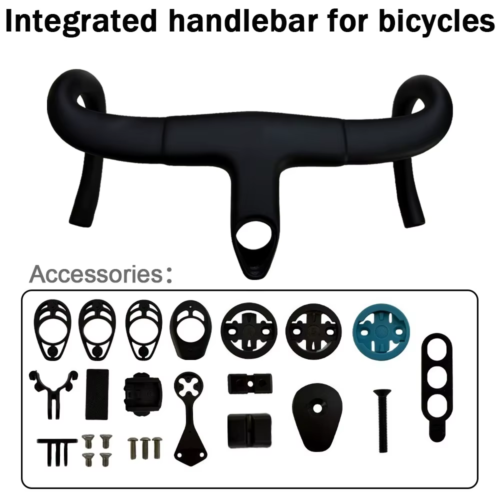 Guidon de vélo de route intégré en fibre de carbone T1000 Pinarello, nouveau guidon de vélo de route