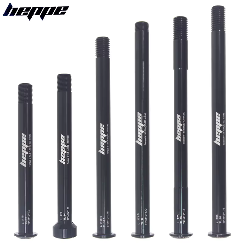 Brochettes d'essieu traversant de vélo de route de montagne HEPPE M12 M15 arbre de fourche avant moy