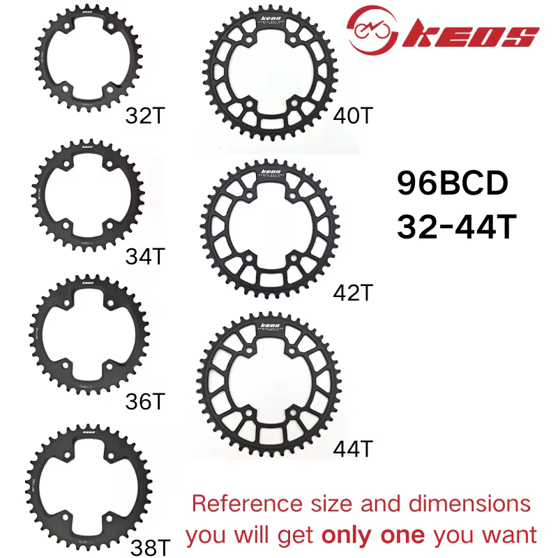 DECKAS 96BCD plateau rond/Ova vtt 32T 34T 36T 38T pièces de plaque de couronne pour Shimano M6000 M7