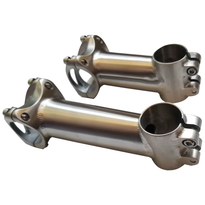 Potence en titane pour guidon de vélo de route et VTT, dimensions 31.8mm/25.4mm x 80/90/100/110/120m