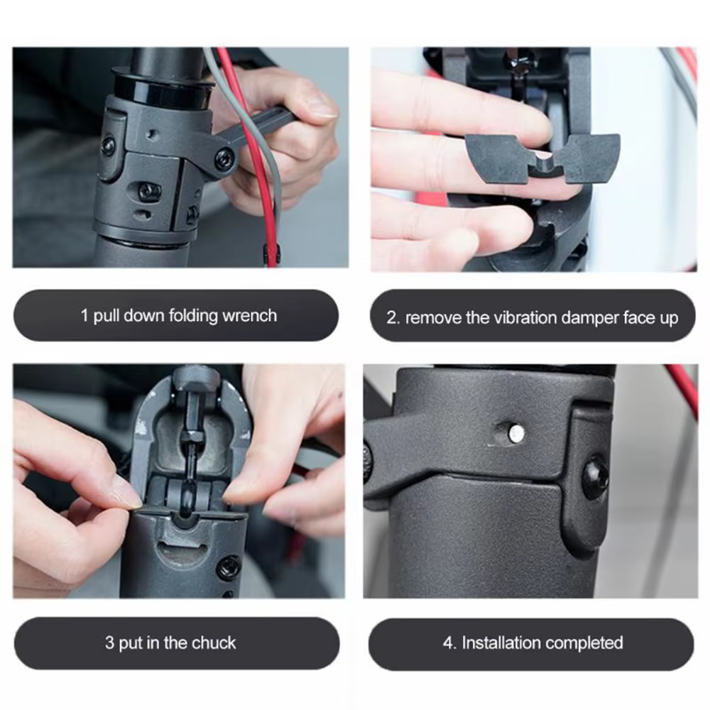 Pièce de Scooter électrique pour Xiaomi Mijia M365/accessoires, 3 pièces, pôle en caoutchouc, coussi