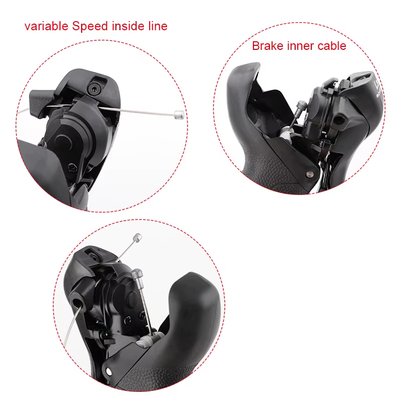 MicroNEW-Manette de vitesse de vélo de route, leviers de frein, dérailleur avant pour Shimano, 2x7,
