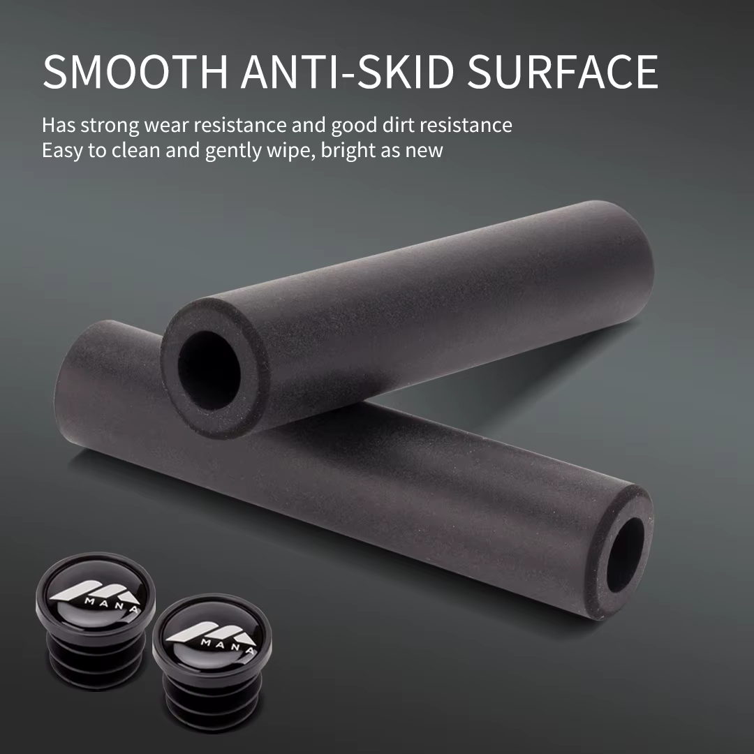 MANA Poignées en silicone pour vélo MTB, épaisses, légères, confortables, avec absorption des chocs,