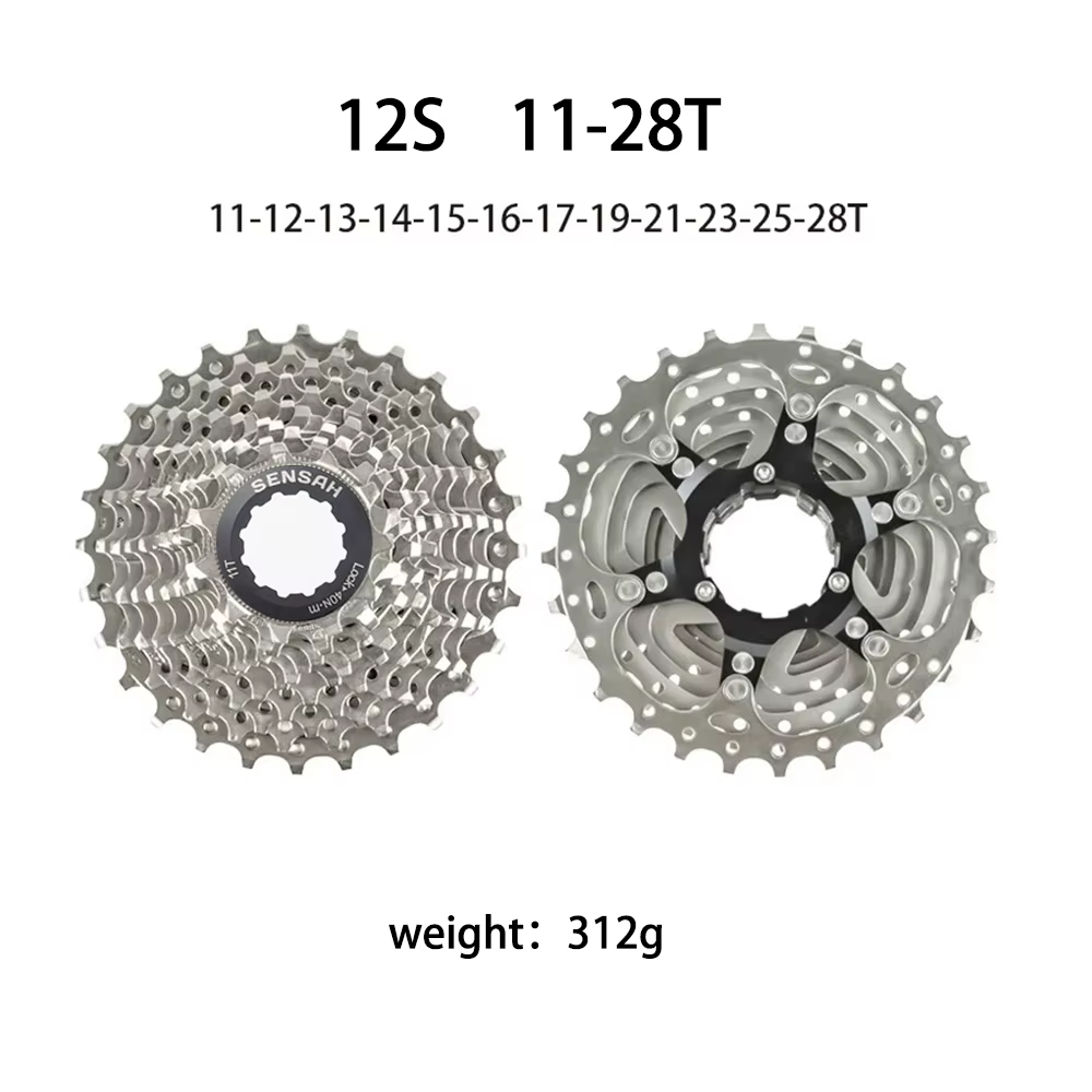 SENSAH 12 vitesses Cassette vélo de route 11-28T/30T/32T/34T 12V volant d'inertie K7 12S roue libre 