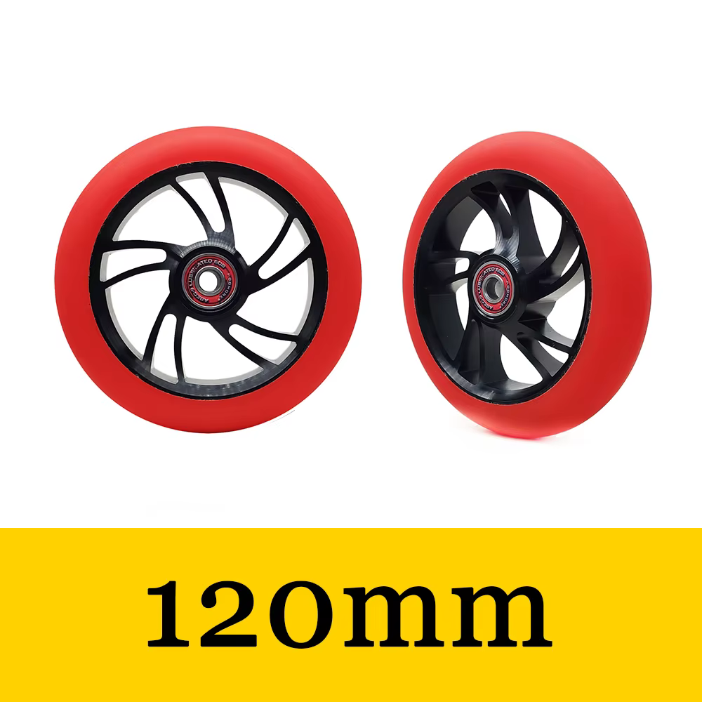 Roue de Scooter en alliage d'aluminium 88A, moyeu en acier, haute élasticité, vitesse de précision,